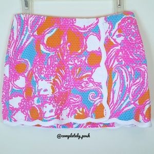 LILLY PULITZER Michelina Skort Shorely Blue sz 0
